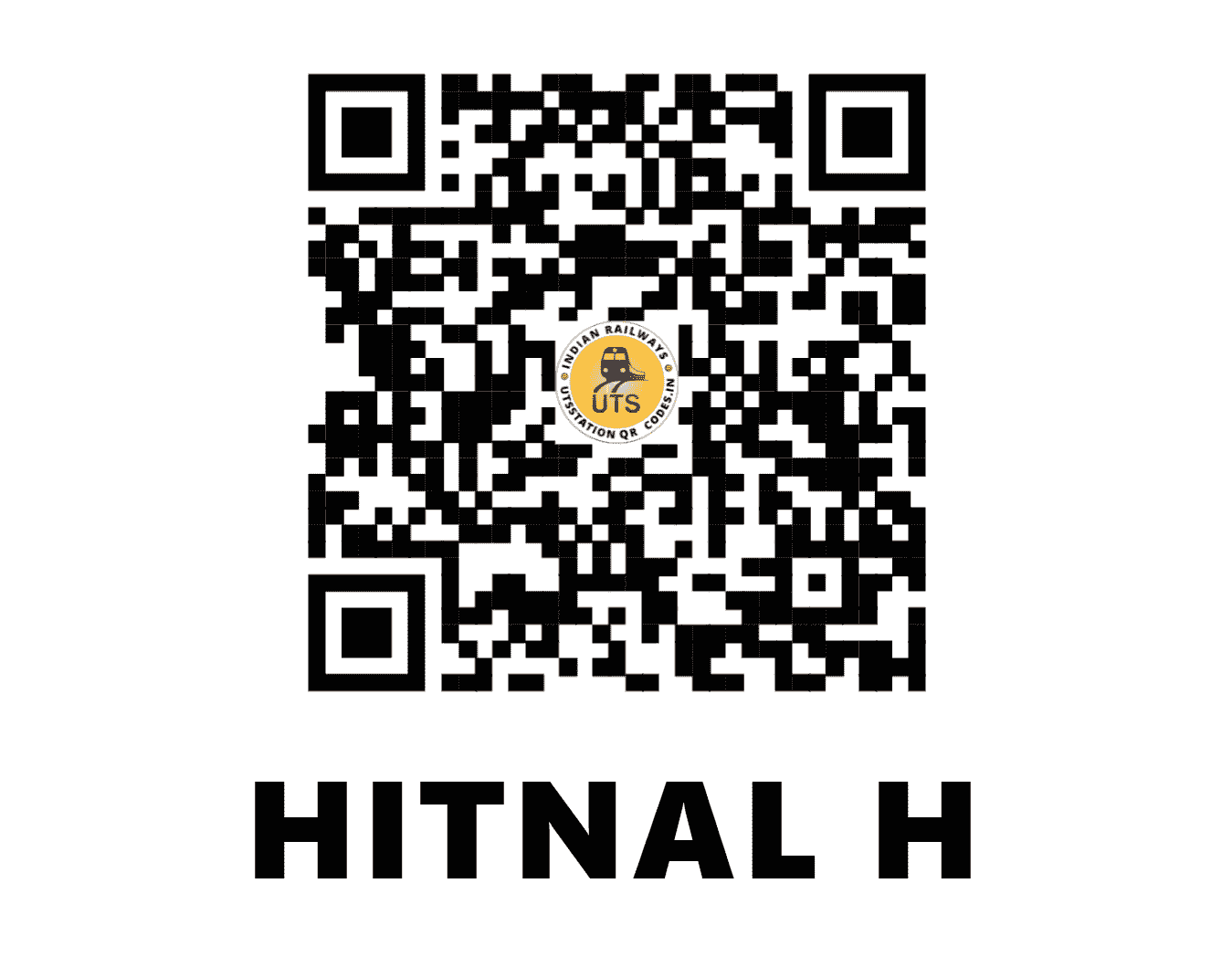 UTS QR Code for HITNAL H - HTNL - SW (KARNATAKA)