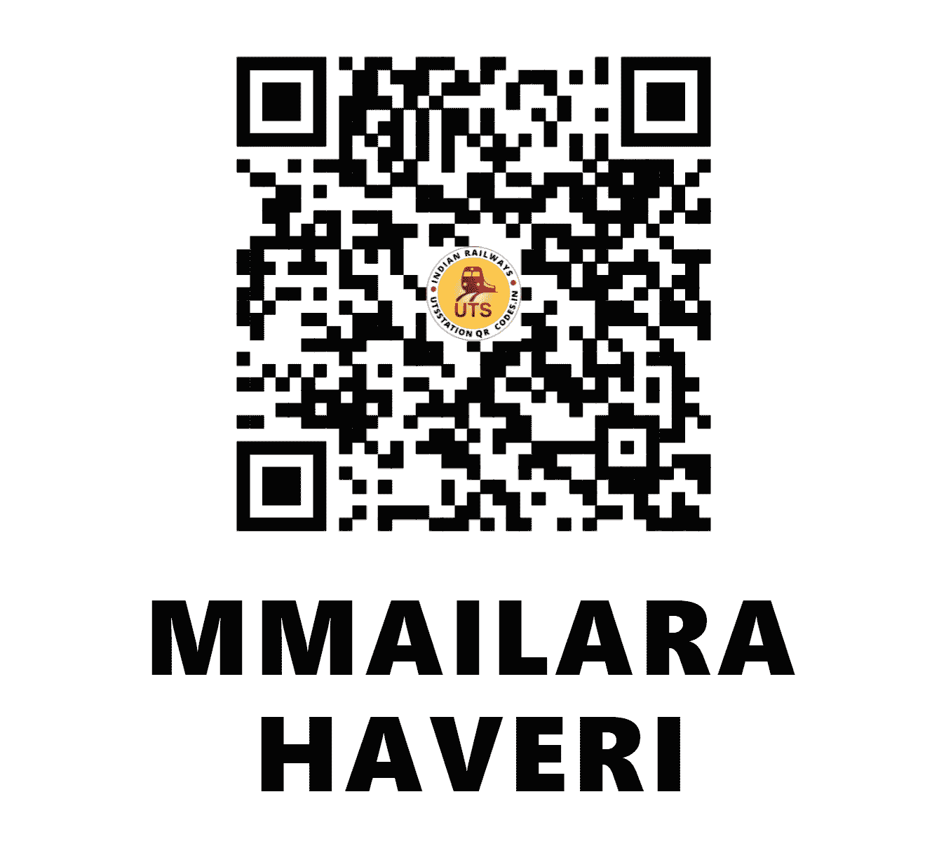 UTS QR Code for MMAILARA HAVERI - HVR - SW (KARNATAKA)