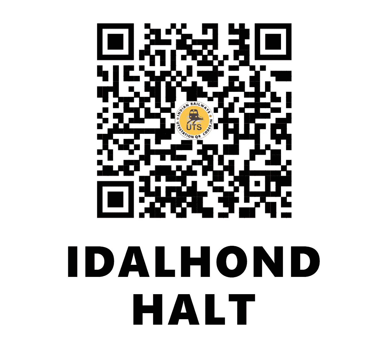 UTS QR Code for IDALHOND HALT - IDJ - SW (KARNATAKA)