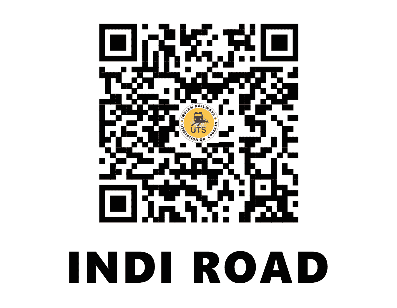 UTS QR Code for INDI ROAD - IDR - SW (KARNATAKA)