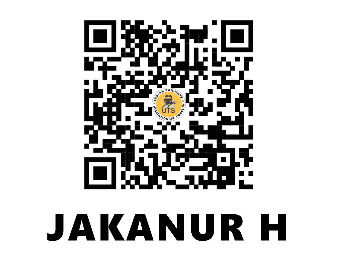 UTS QR Code for JAKANUR H - JAK - SW (KARNATAKA)