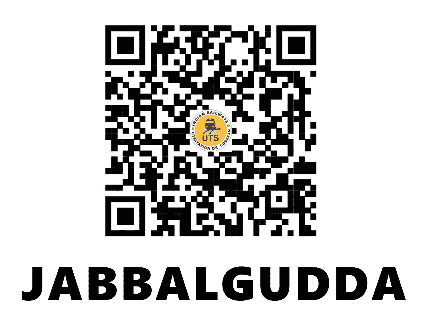 UTS QR Code for JABBALGUDDA - JBGD - SW (KARNATAKA)