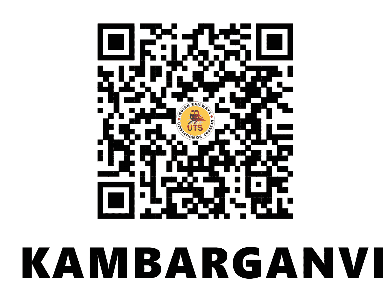 UTS QR Code for KAMBARGANVI - KBI - SW (KARNATAKA)