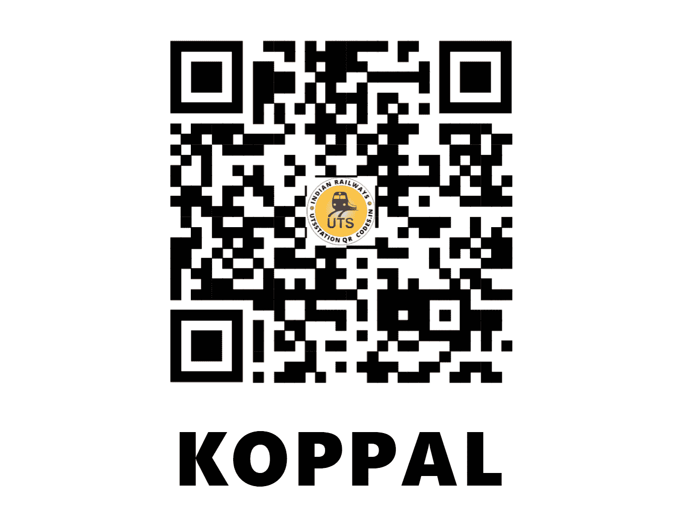 UTS QR Code for KOPPAL - KBL - SW (KARNATAKA)
