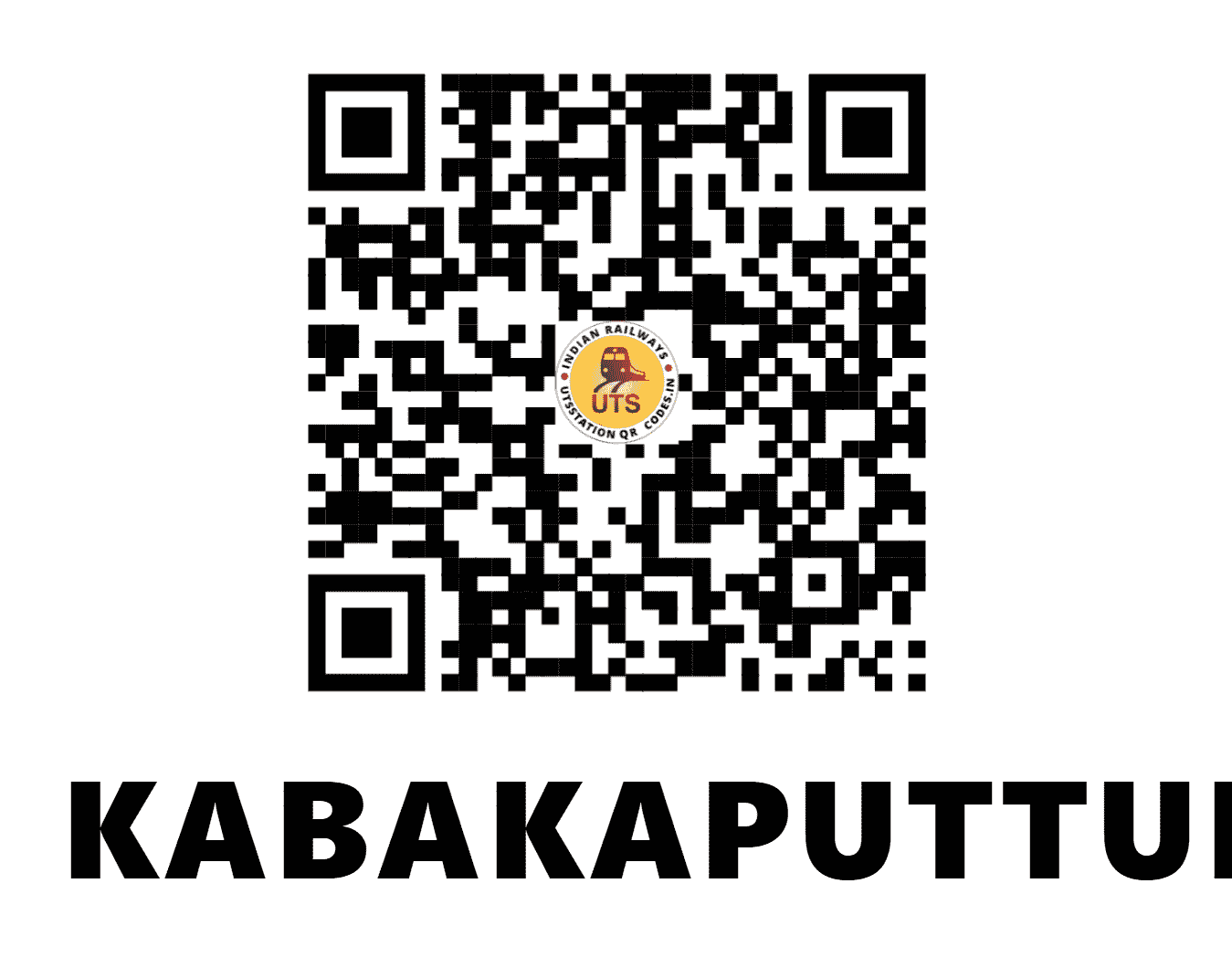 UTS QR Code for KABAKAPUTTUR - KBPR - SW (KARNATAKA)
