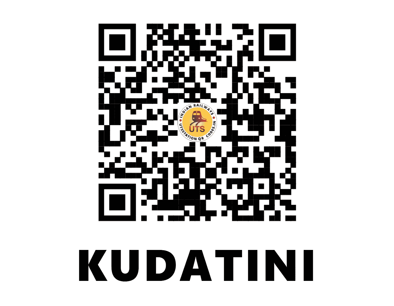 UTS QR Code for KUDATINI - KDN - SW (KARNATAKA)