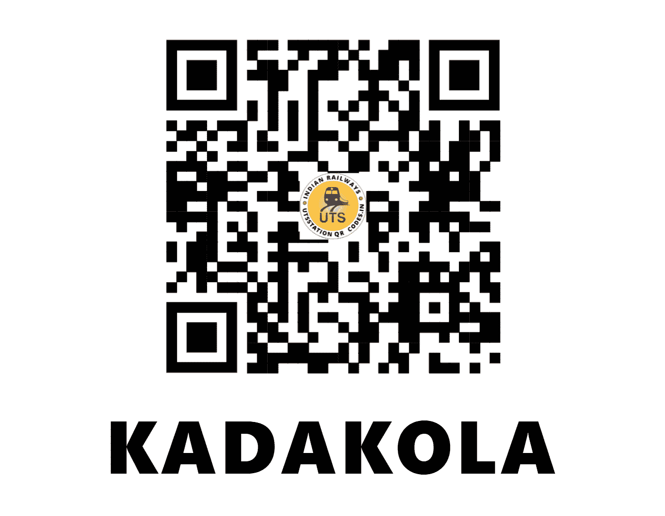 UTS QR Code for KADAKOLA - KDO - SW (KARNATAKA)