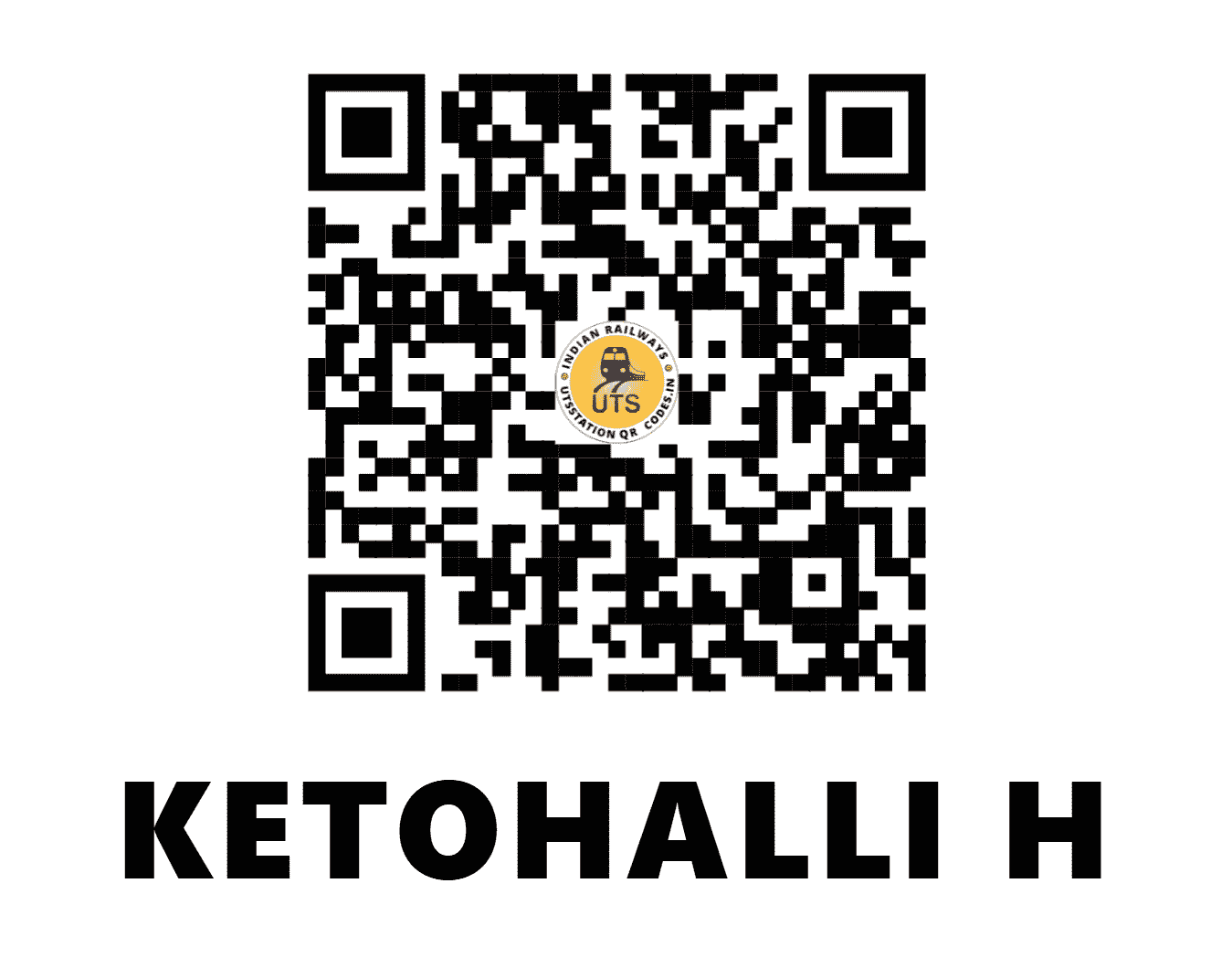 UTS QR Code for KETOHALLI H - KHLL - SW (KARNATAKA)