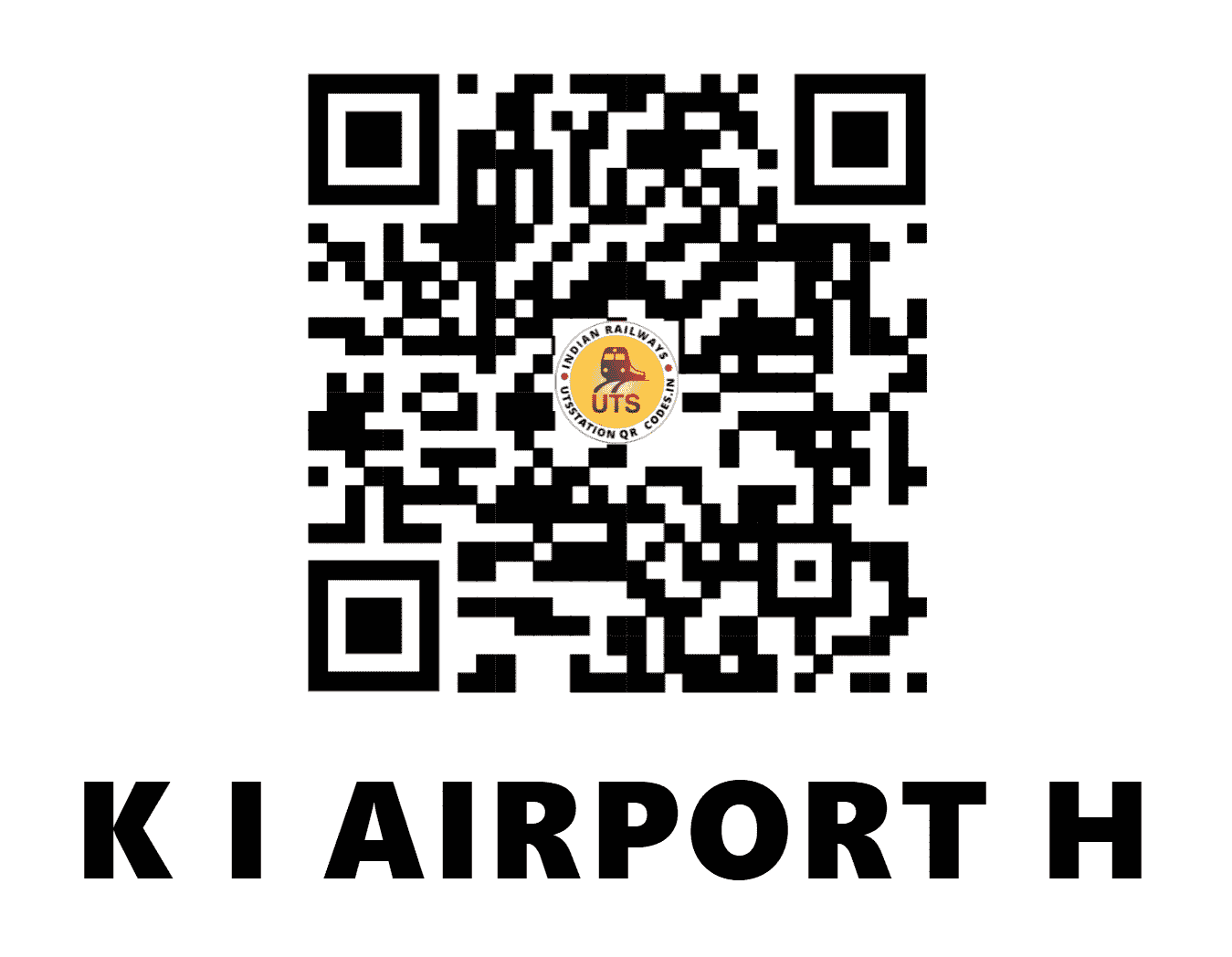 UTS QR Code for K I AIRPORT H - KIAD - SW (KARNATAKA)