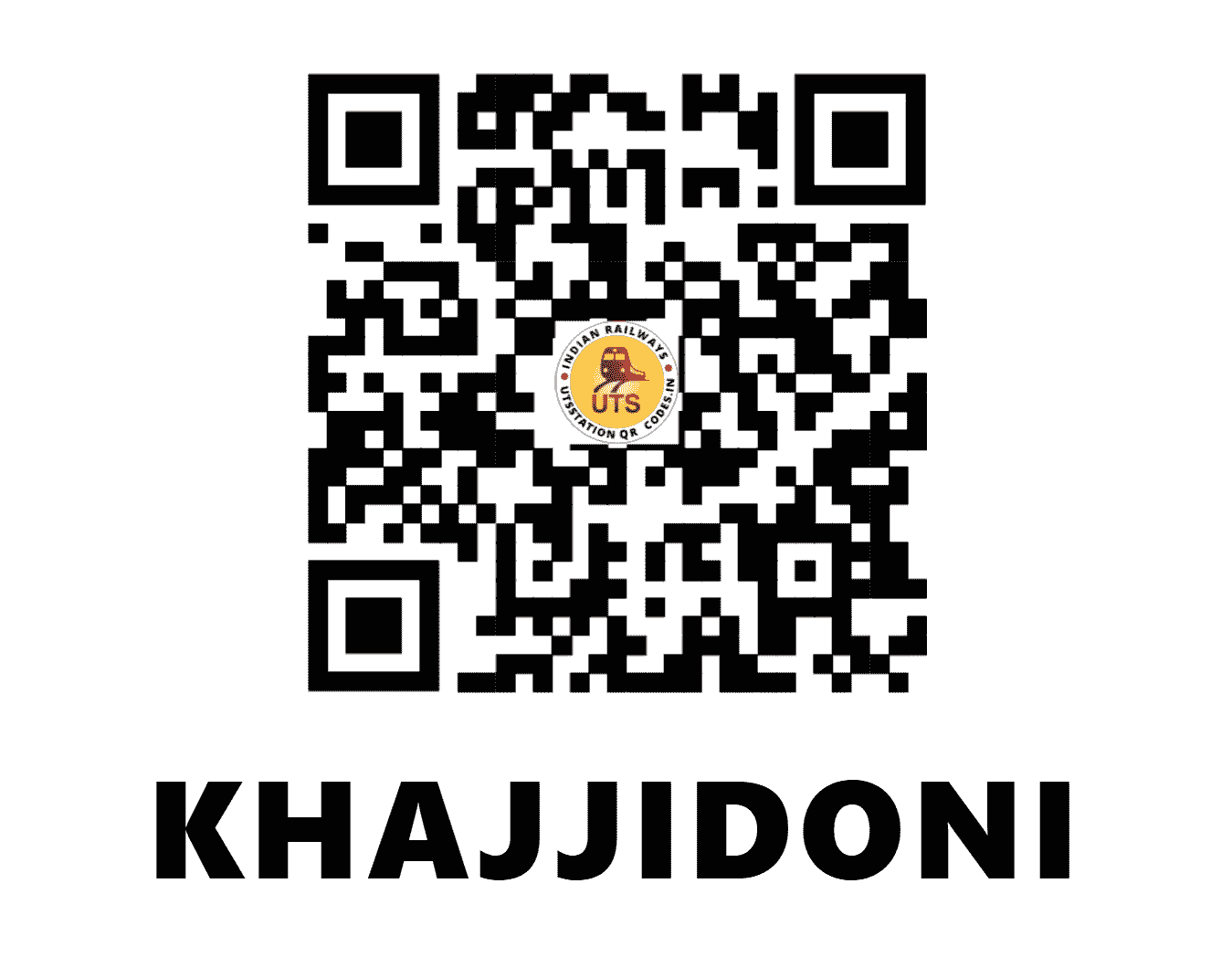 UTS QR Code for KHAJJIDONI - KJDI - SW (KARNATAKA)