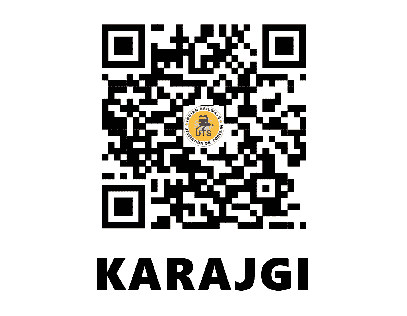 UTS QR Code for KARAJGI - KJG - SW (KARNATAKA)