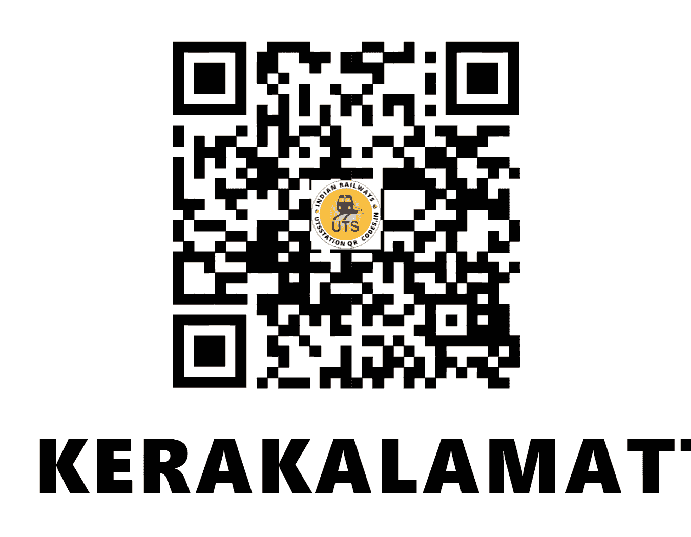 UTS QR Code for KERAKALAMATTI - KKMI - SW (KARNATAKA)