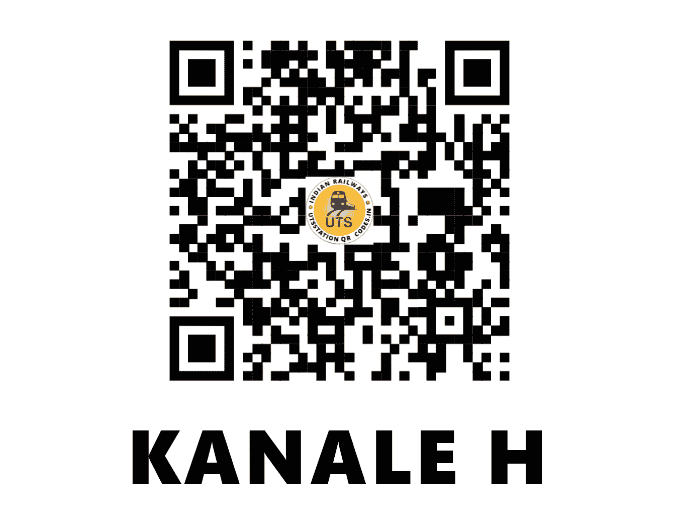 UTS QR Code for KANALE H - KNLE - SW (KARNATAKA)