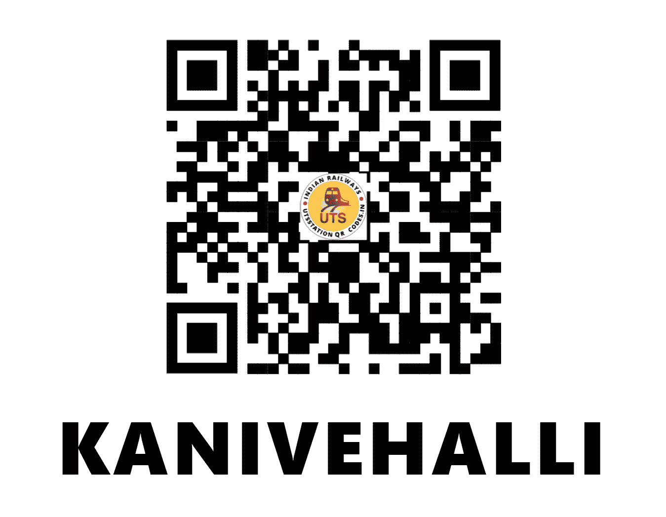UTS QR Code for KANIVEHALLI - KNVH - SW (KARNATAKA)