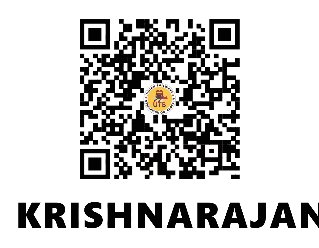 UTS QR Code for KRISHNARAJANAGAR - KRNR - SW (KARNATAKA)