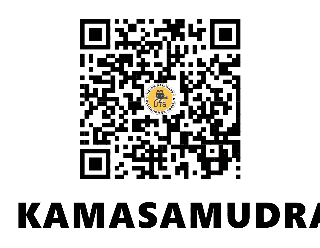 UTS QR Code for KAMASAMUDRAM - KSM - SW (KARNATAKA)