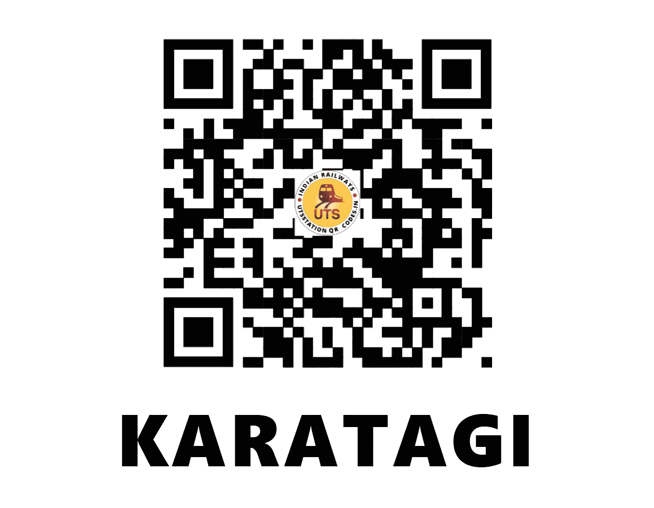 UTS QR Code for KARATAGI - KTGG - SW (KARNATAKA)