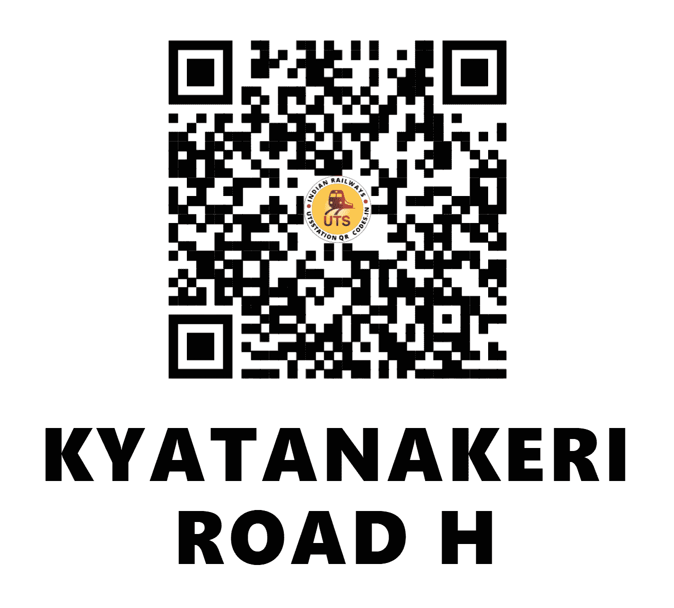 UTS QR Code for KYATANAKERI ROAD H - KTK - SW (KARNATAKA)