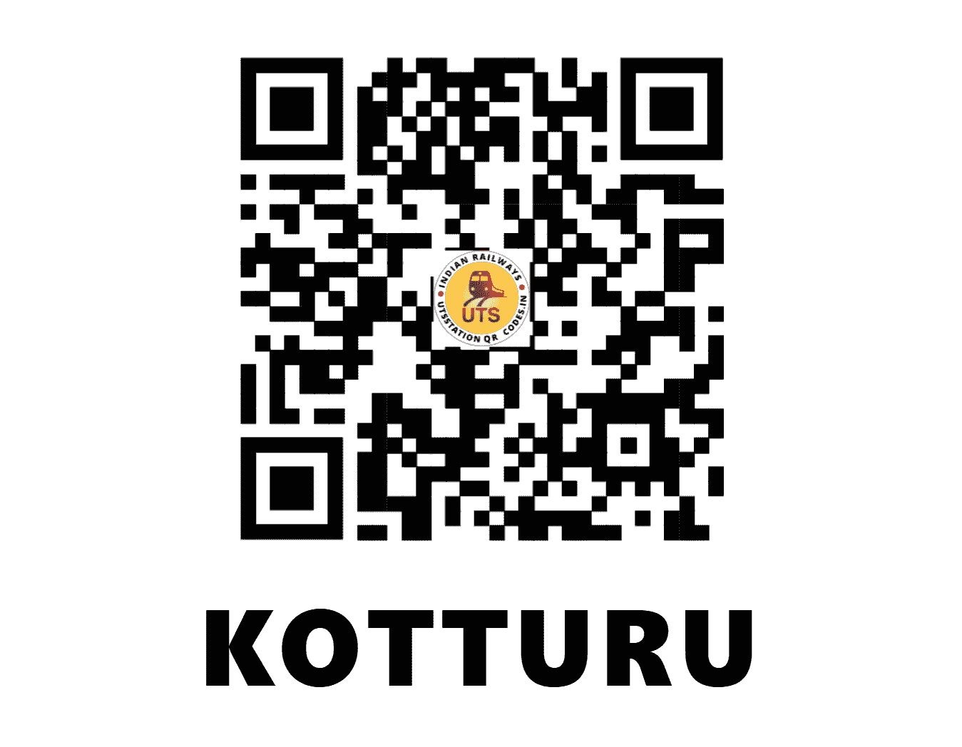 UTS QR Code for KOTTURU - KTY - SW (KARNATAKA)