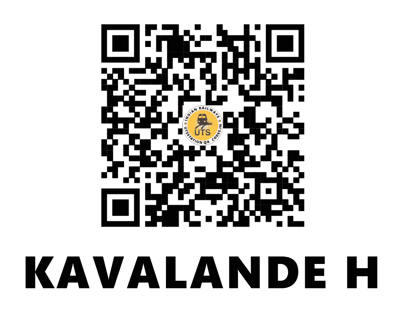 UTS QR Code for KAVALANDE H - KVE - SW (KARNATAKA)