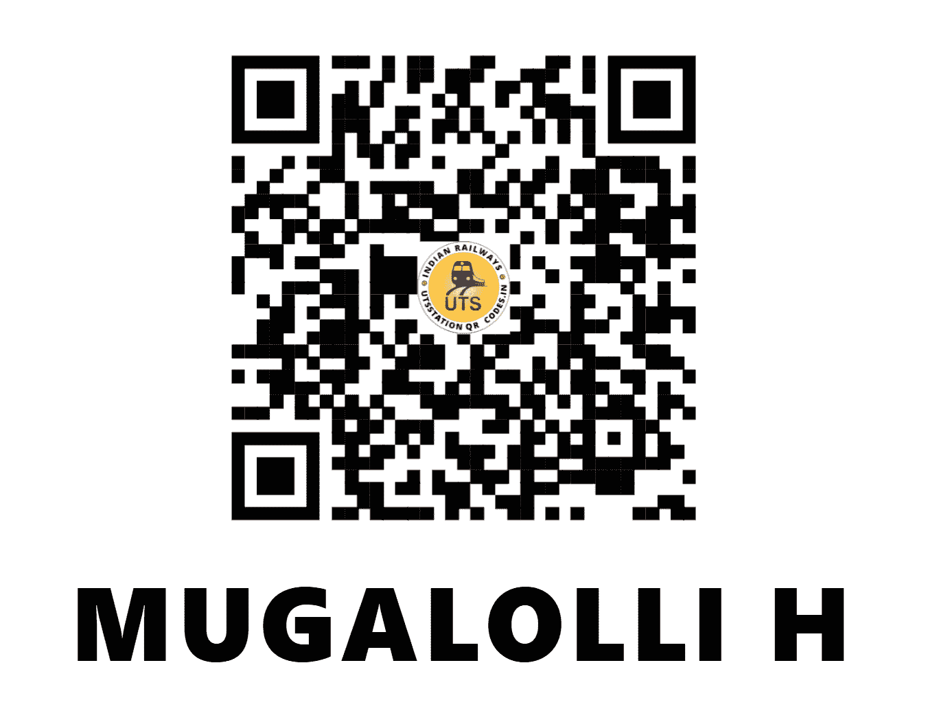 UTS QR Code for MUGALOLLI H - MGL - SW (KARNATAKA)
