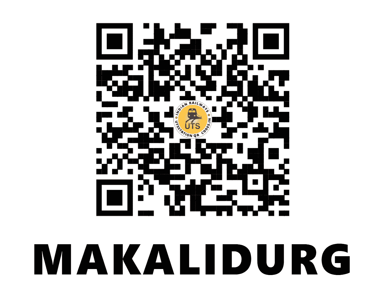 UTS QR Code for MAKALIDURG - MKL - SW (KARNATAKA)