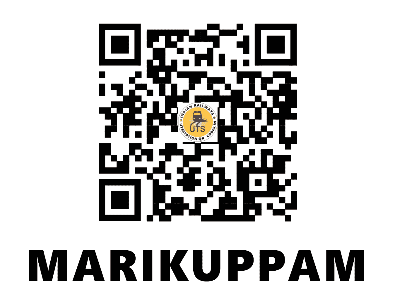 UTS QR Code for MARIKUPPAM - MKM - SW (KARNATAKA)