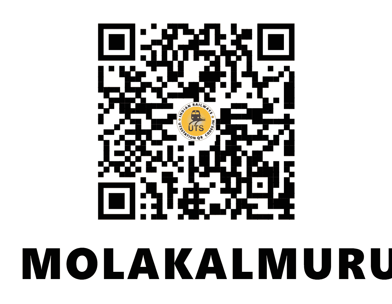 UTS QR Code for MOLAKALMURU - MOMU - SW (KARNATAKA)