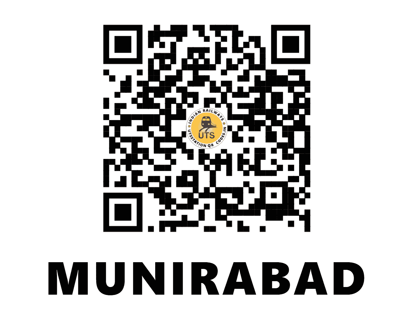 UTS QR Code for MUNIRABAD - MRB - SW (KARNATAKA)