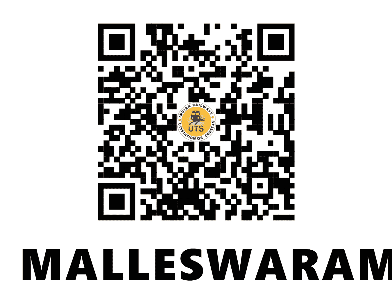 UTS QR Code for MALLESWARAM - MWM - SW (KARNATAKA)