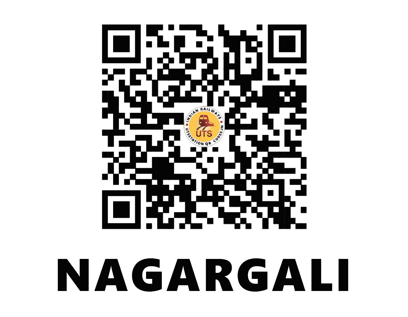 UTS QR Code for NAGARGALI - NAG - SW (KARNATAKA)