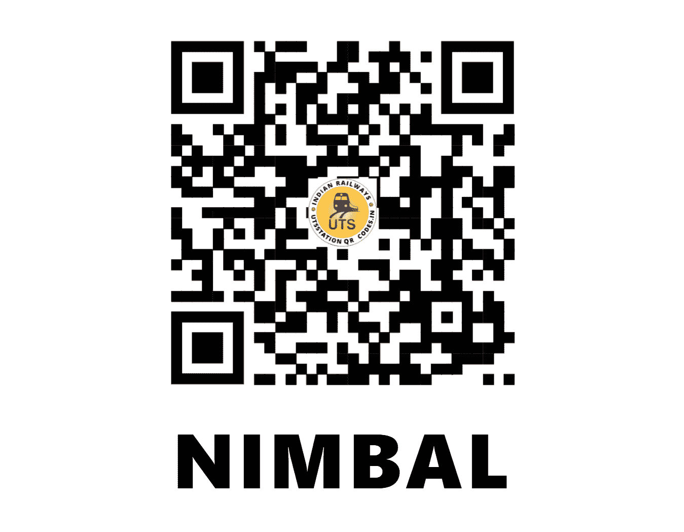 UTS QR Code for NIMBAL - NBL - SW (KARNATAKA)