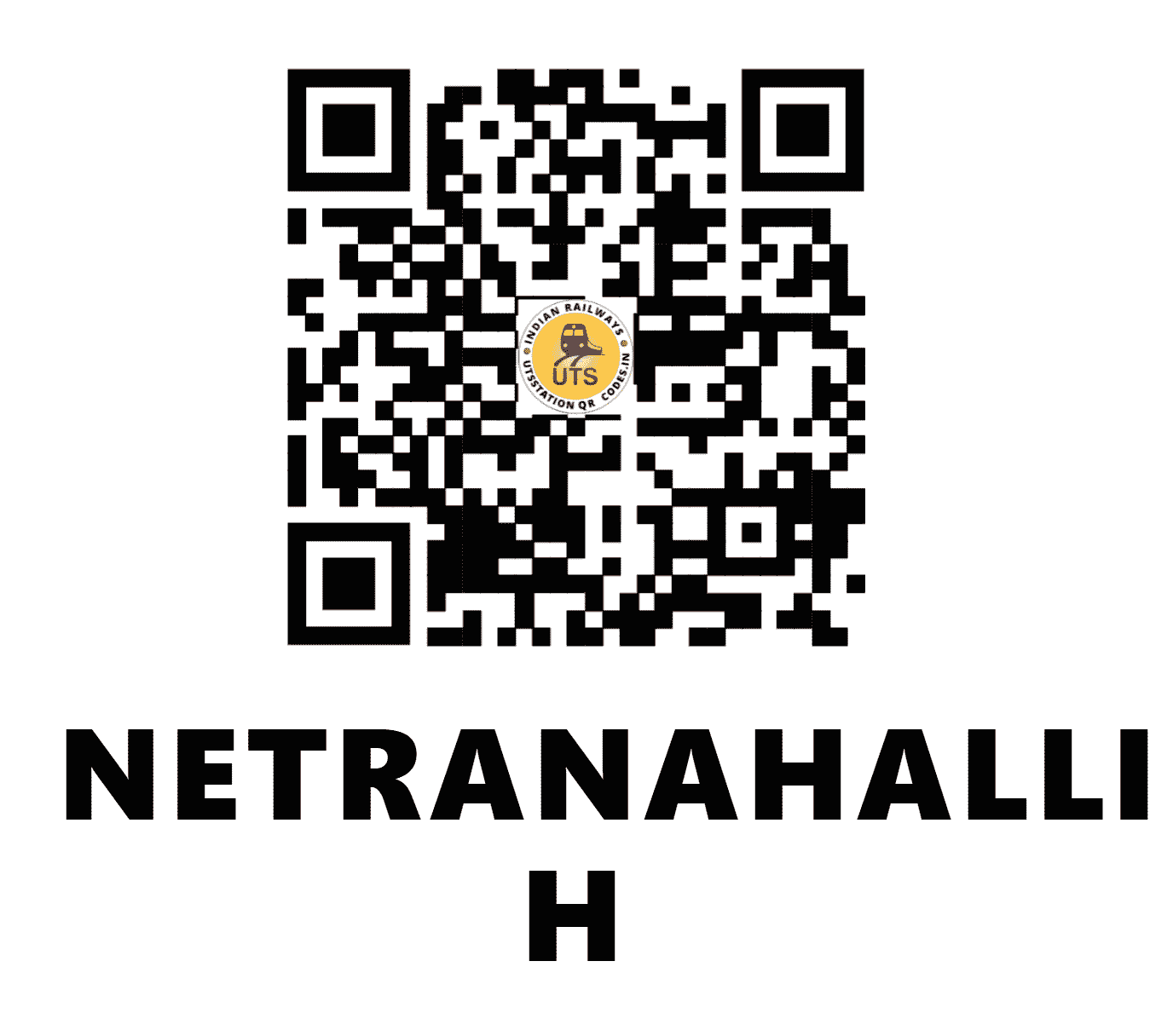 UTS QR Code for NETRANAHALLI H - NEHL - SW (KARNATAKA)