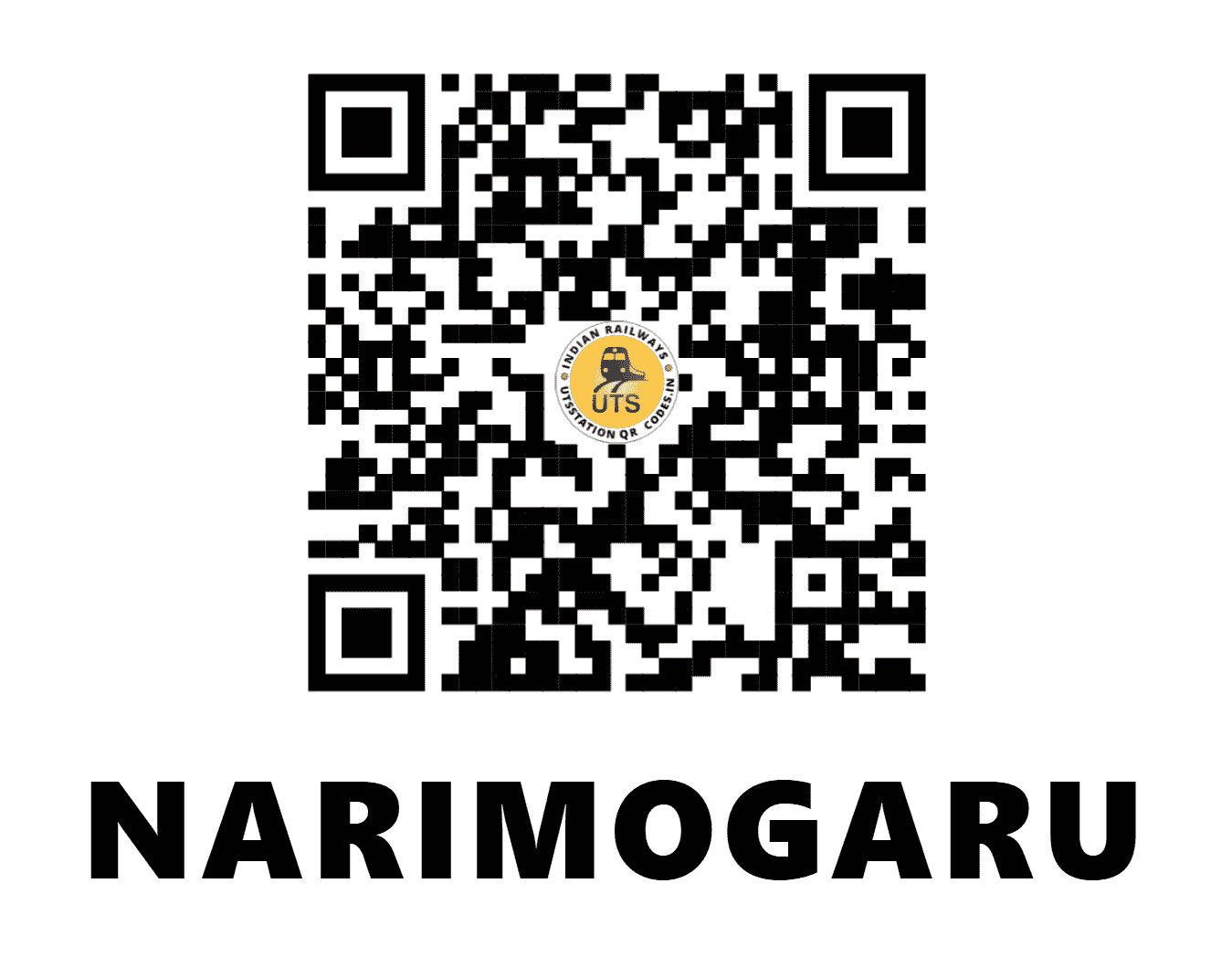 UTS QR Code for NARIMOGARU - NRJ - SW (KARNATAKA)