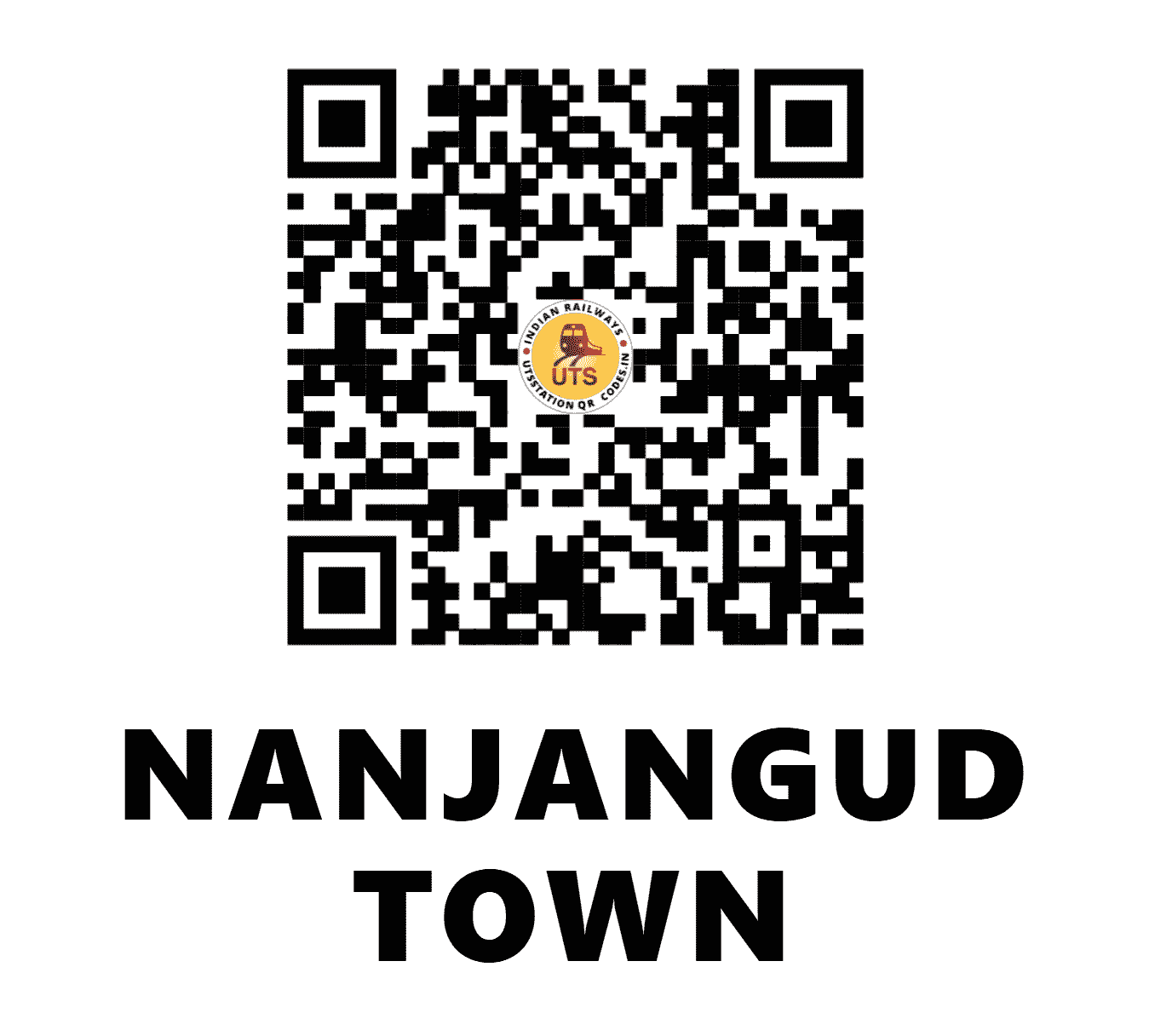 UTS QR Code for NANJANGUD TOWN - NTW - SW (KARNATAKA)