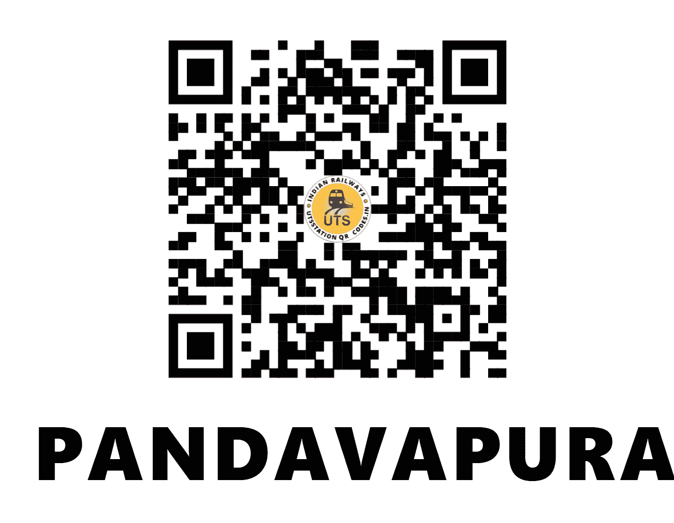UTS QR Code for PANDAVAPURA - PANP - SW (KARNATAKA)