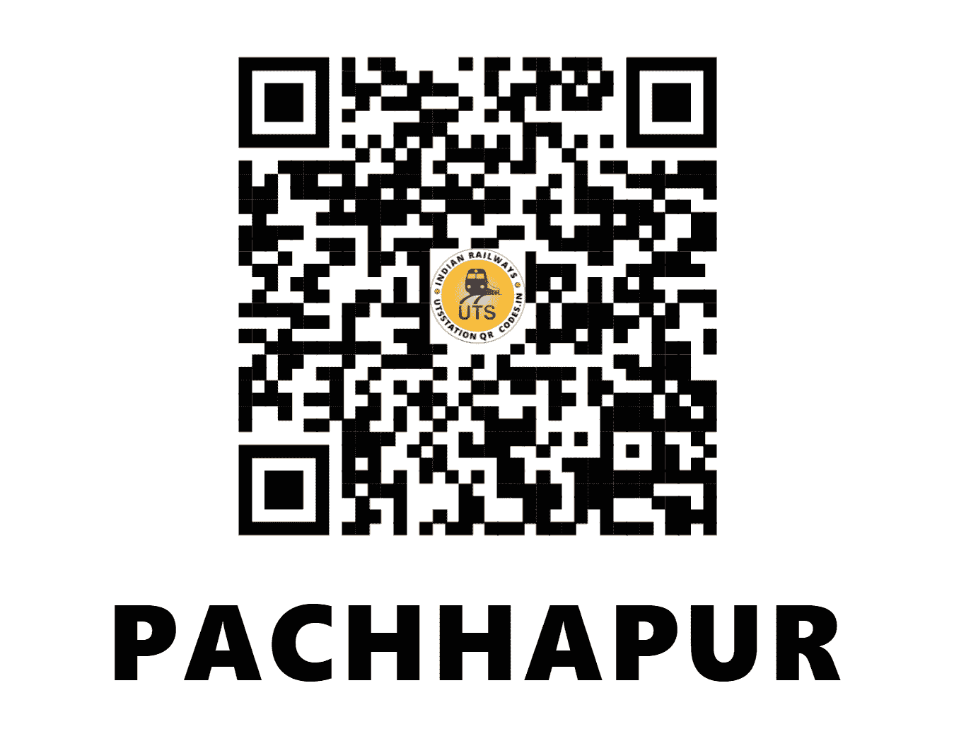 UTS QR Code for PACHHAPUR - PCH - SW (KARNATAKA)