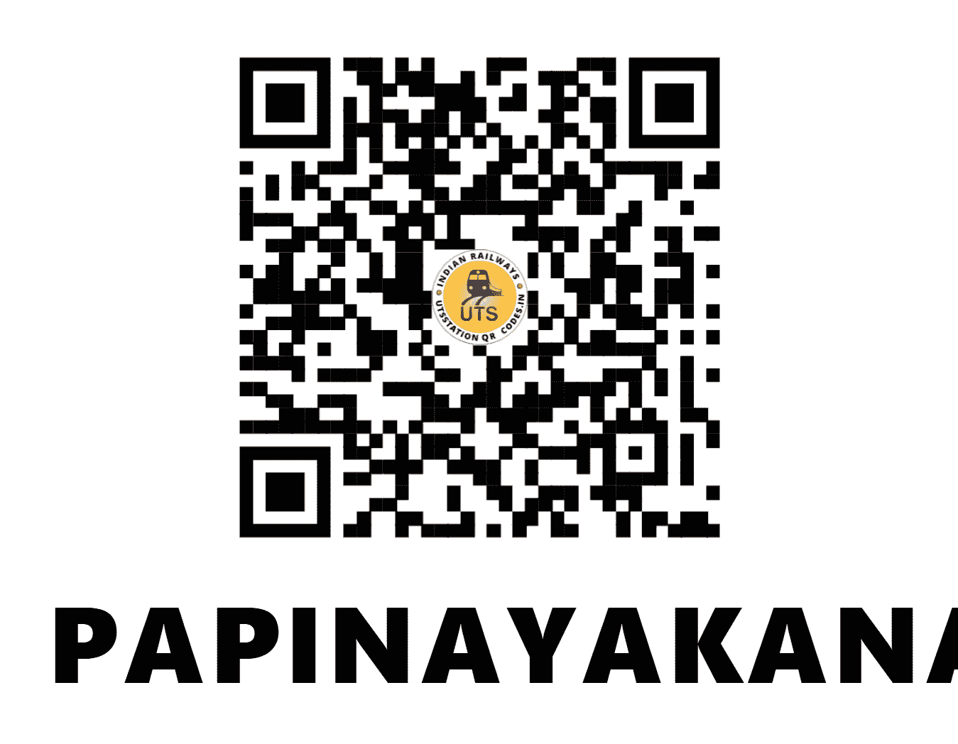 UTS QR Code for PAPINAYAKANAHALLI - PKL - SW (KARNATAKA)