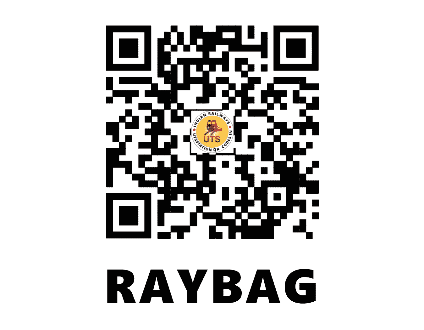 UTS QR Code for RAYBAG - RBG - SW (KARNATAKA)