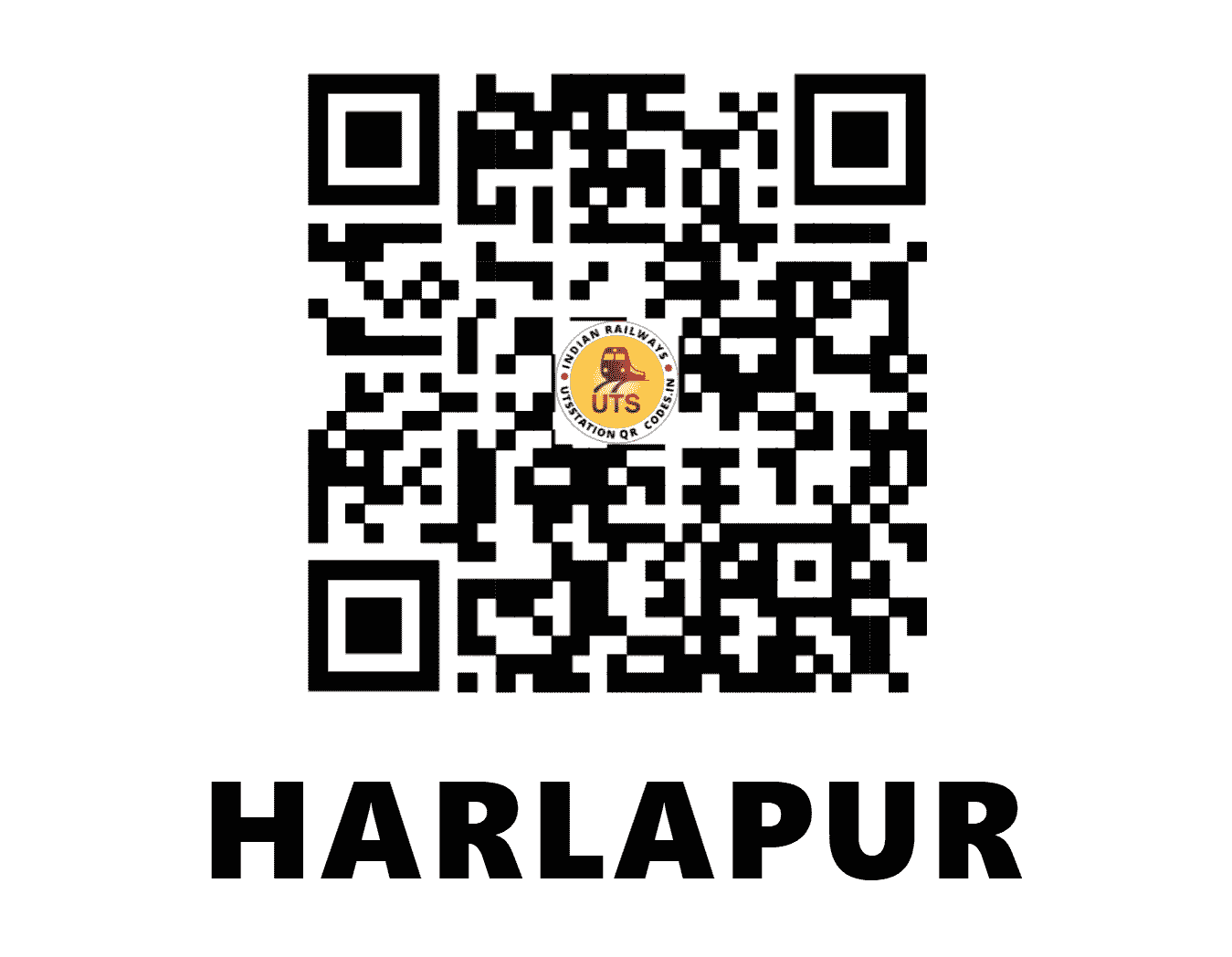 UTS QR Code for HARLAPUR - RLP - SW (KARNATAKA)
