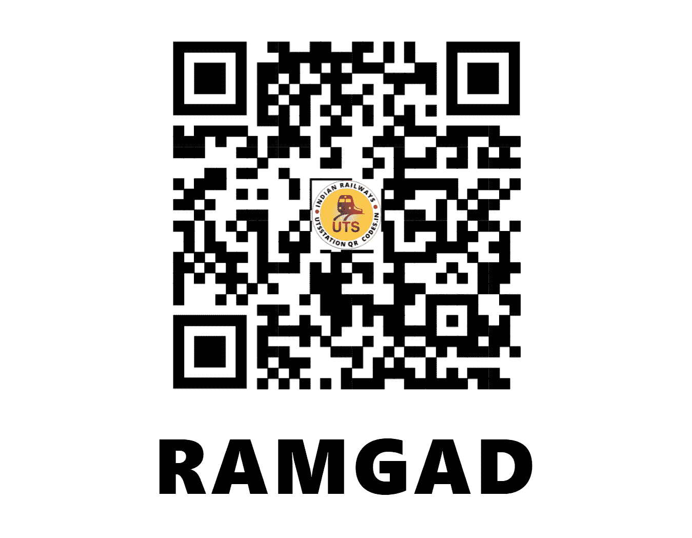 UTS QR Code for RAMGAD - RMGD - SW (KARNATAKA)