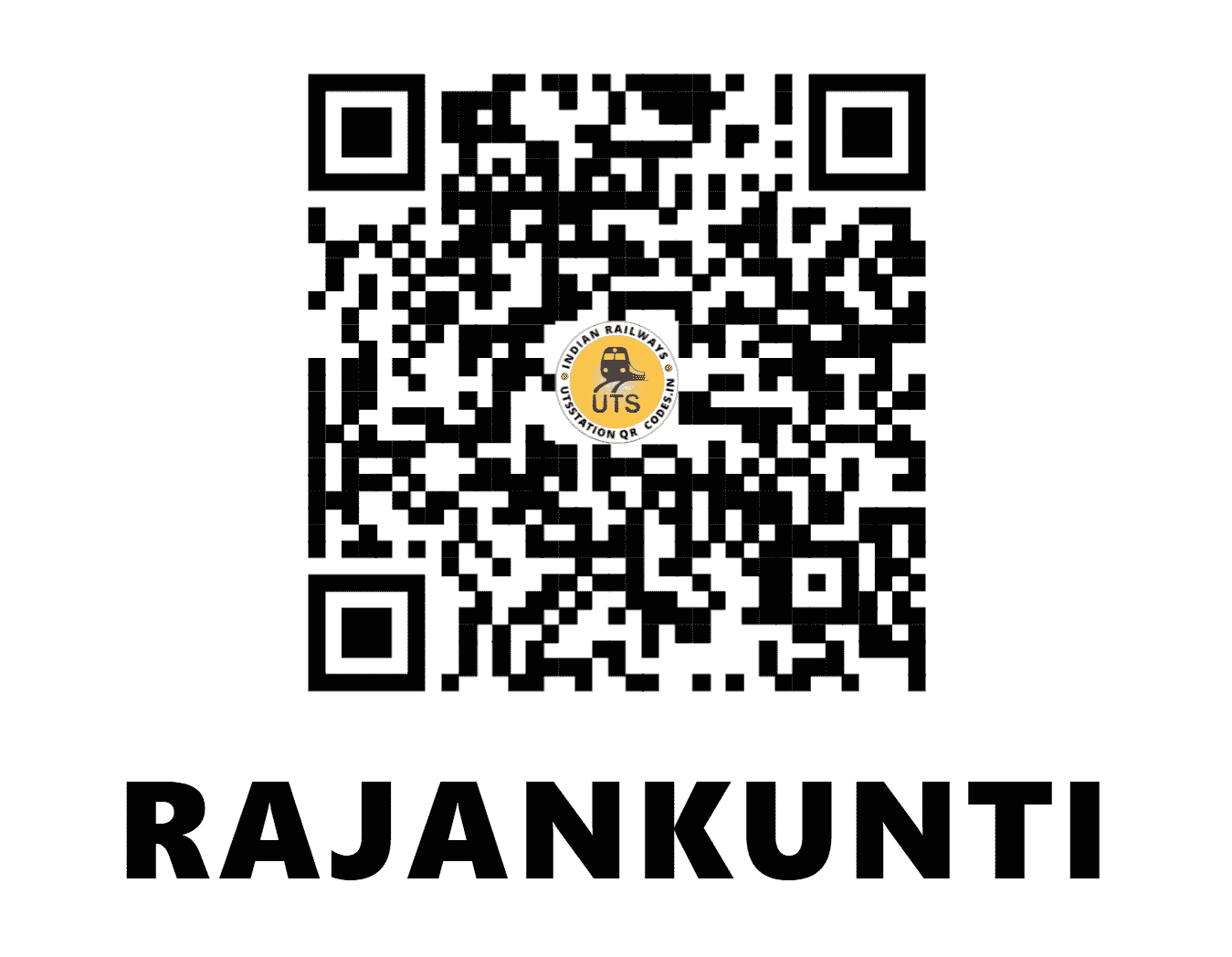 UTS QR Code for RAJANKUNTI - RNN - SW (KARNATAKA)