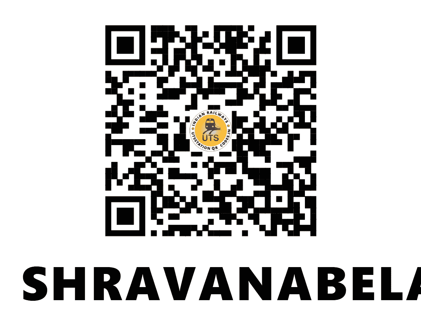 UTS QR Code for SHRAVANABELAGOLA - SBGA - SW (KARNATAKA)