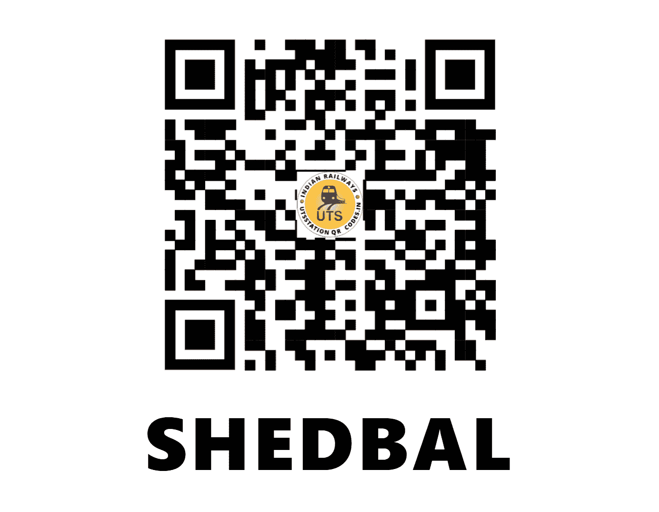 UTS QR Code for SHEDBAL - SED - SW (KARNATAKA)
