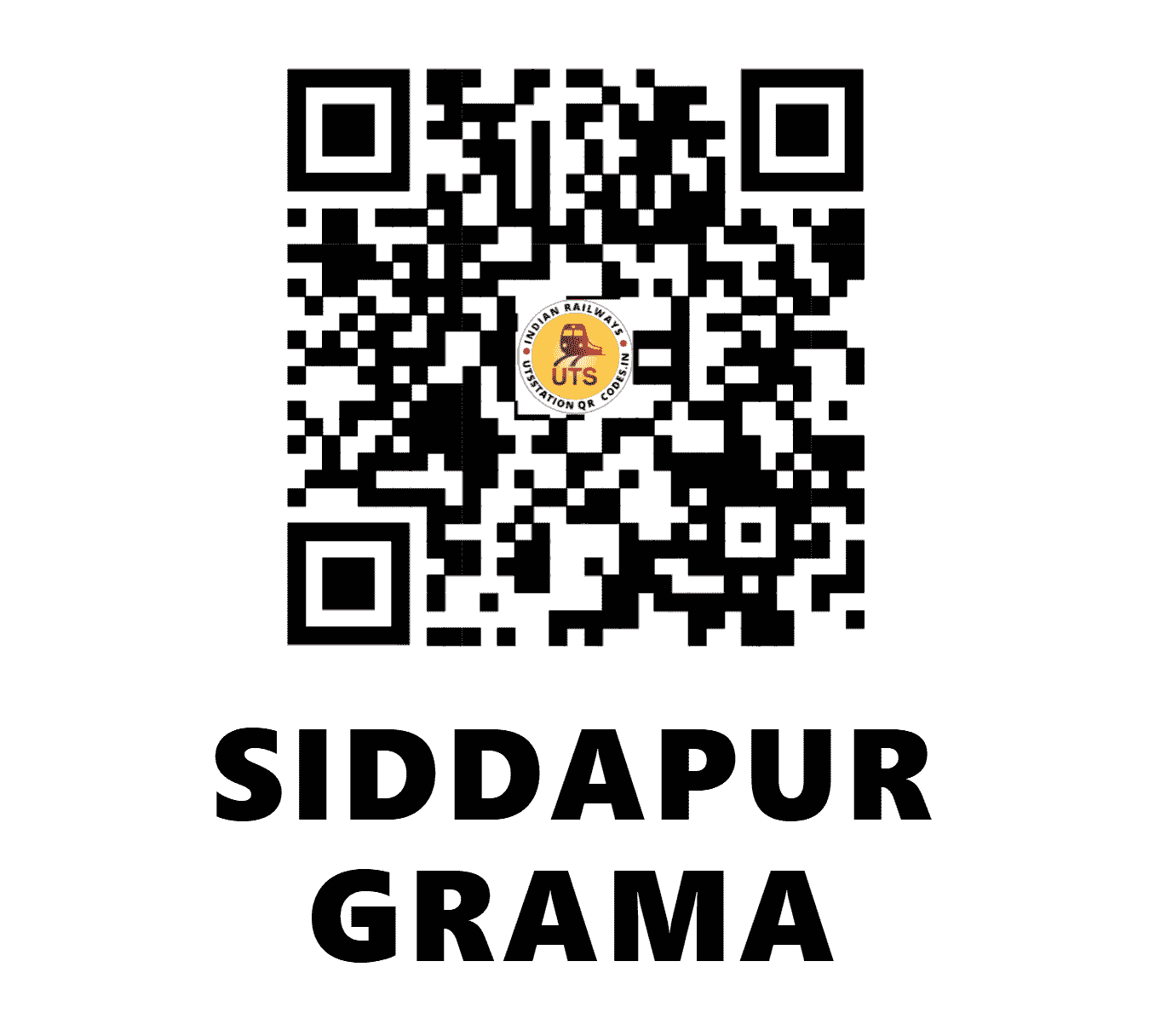 UTS QR Code for SIDDAPUR GRAMA - SIDG - SW (KARNATAKA)