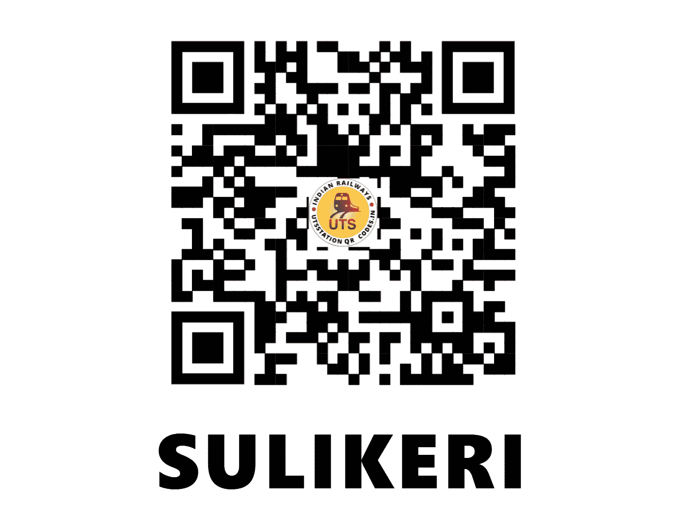 UTS QR Code for SULIKERI - SIKI - SW (KARNATAKA)