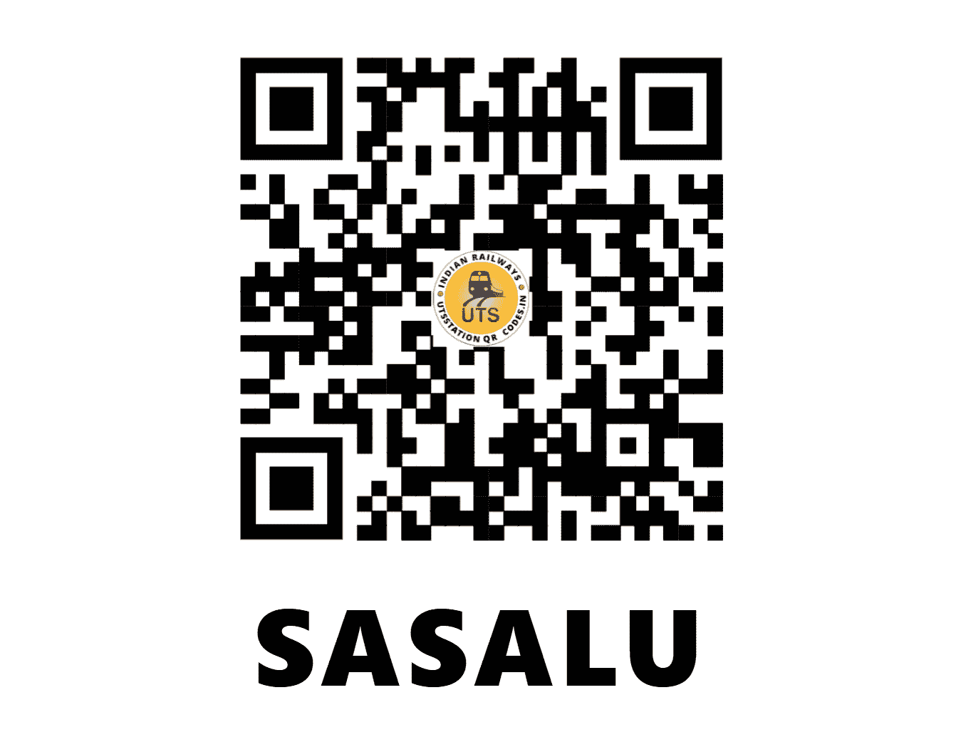 UTS QR Code for SASALU - SLU - SW (KARNATAKA)