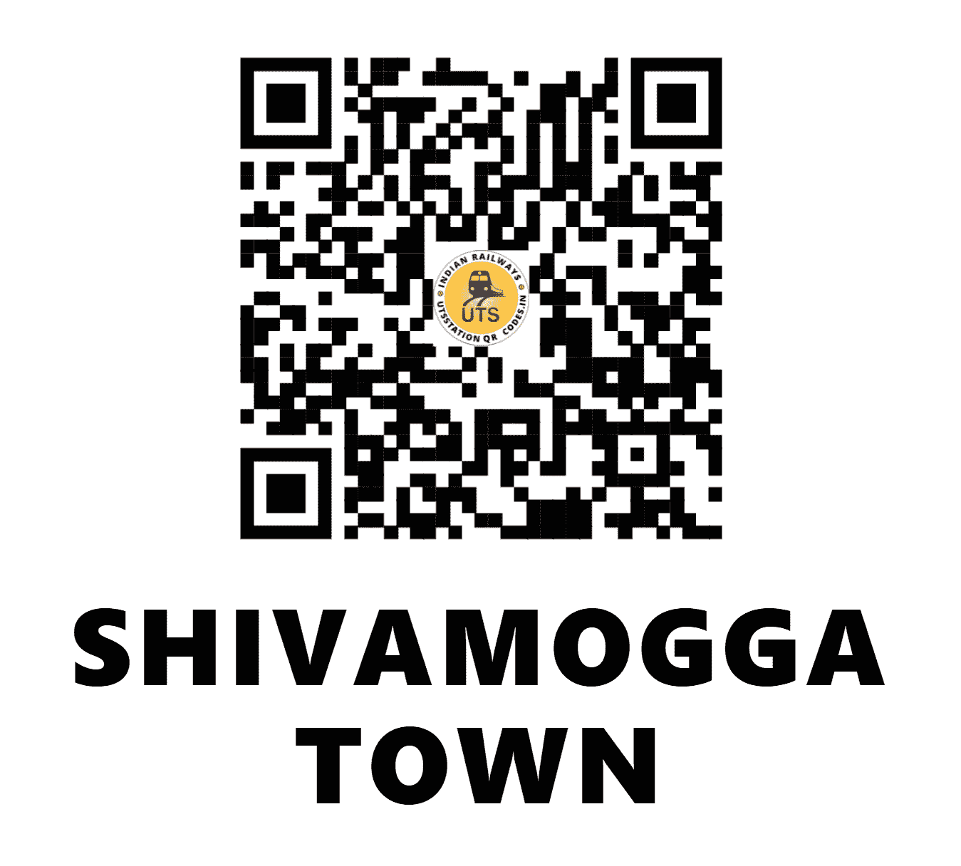 UTS QR Code for SHIVAMOGGA TOWN - SMET - SW (KARNATAKA)