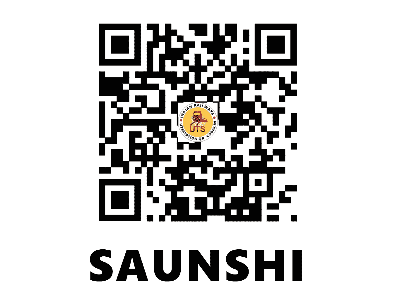 UTS QR Code for SAUNSHI - SNH - SW (KARNATAKA)