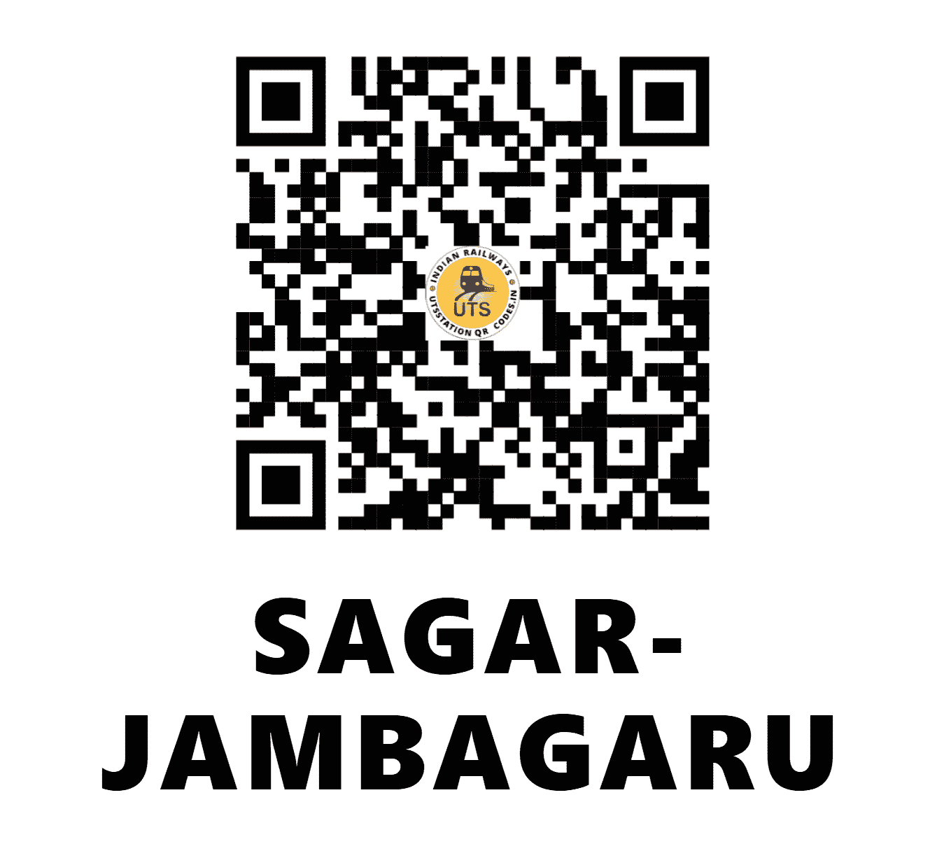 UTS QR Code for SAGAR-JAMBAGARU - SRF - SW (KARNATAKA)